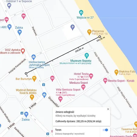 Апартаменты Bursztynowy Nowy Сопот